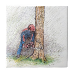 Arborist Tree Surgeon Tile