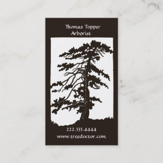 Arborist Tree Trimmer Business Card