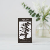 Arborist Tree Trimmer Business Card (Standing Front)