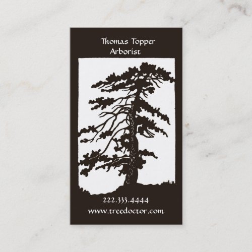 Arborist Tree Trimmer Business Card