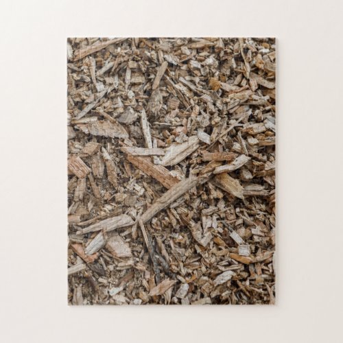 Arborist Wood Chips Background Jigsaw Puzzle