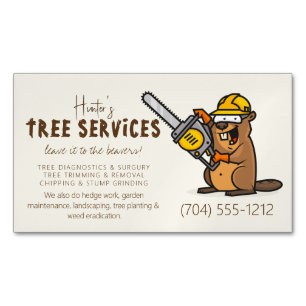 Arborists Forest Tree Care Landscaping Business Card Magnet