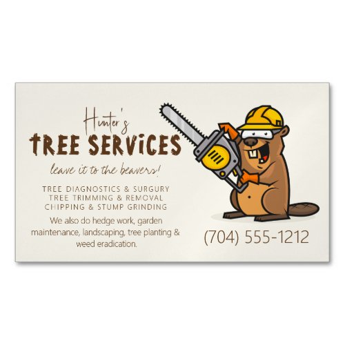 Arborists Forest Tree Care Landscaping Business Card Magnet