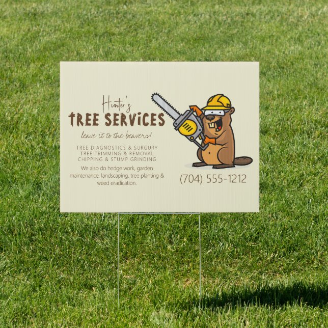 Arborists Forest Tree Care Landscaping Sign (Insitu)
