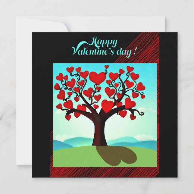  Arbre d’amour - Valentine’s day Card (Front)