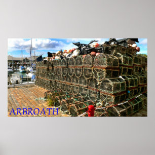 Arbroath Harbor & Marina, Scotland Poster