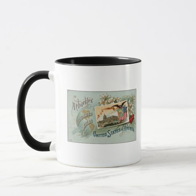 Arbuckles' illlustrated atlas mug (Left)