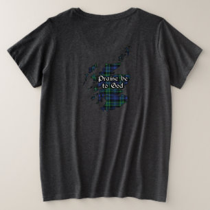 Arbuthnott Clan Badge and Tartan Women's Plus Size T-Shirt