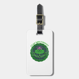Arbuthnott Scottish Tartan Celtic Thistle Luggage Tag
