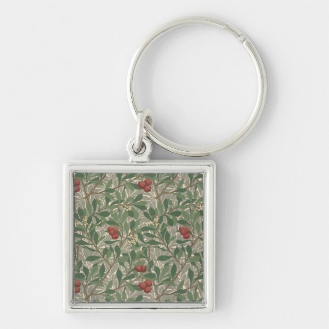 'Arbutus' wallpaper designed by Kathleen Kersey fo Keychain (Front)