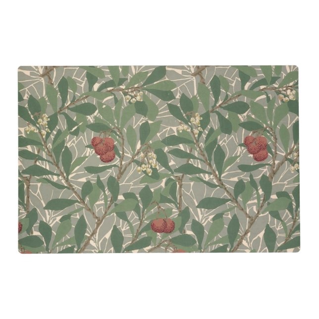 'Arbutus' wallpaper designed by Kathleen Kersey fo Placemat (Front)