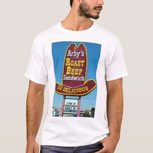 ARBYS ROAST BEEF SANDWICH Sign T_Shirt