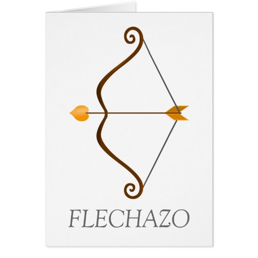 Arc and shoots with an arrow of Cupid. Sling Cards (Front)