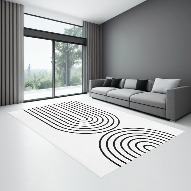 Arc Arch Boho Rainbow Bohemian Mid Century Rug (Insitu (Indoor 3))