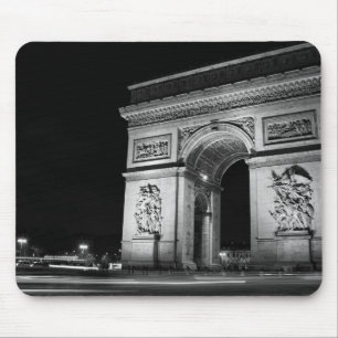 Arc de Triomphe at night in Paris Mouse Pad