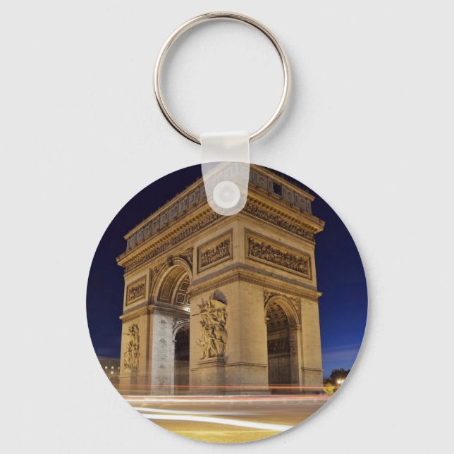 Arc De Triomphe at night Keychain (Front)
