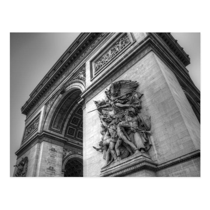 Arc de Triomphe b/w Postcards