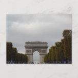 Arc de Triomphe Champs Elysees Paris France Postcard
