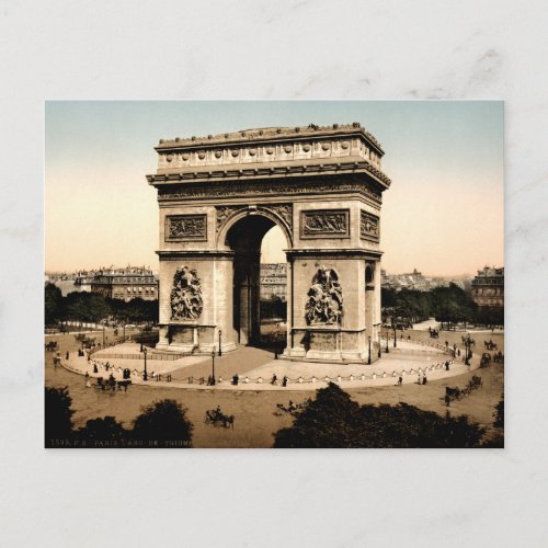 Arc de Triomphe de ltoile Paris France Postcard
