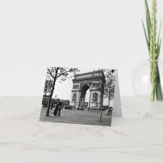 Arc de Triomphe de l'Étoile, Paris, France Thank You Card (Front)