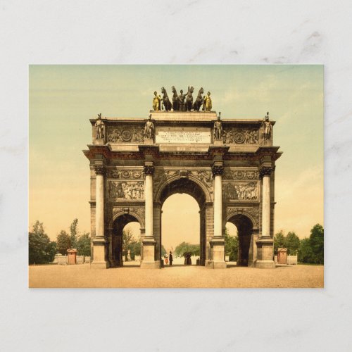 Arc de Triomphe du Carrousel Paris France Postcard