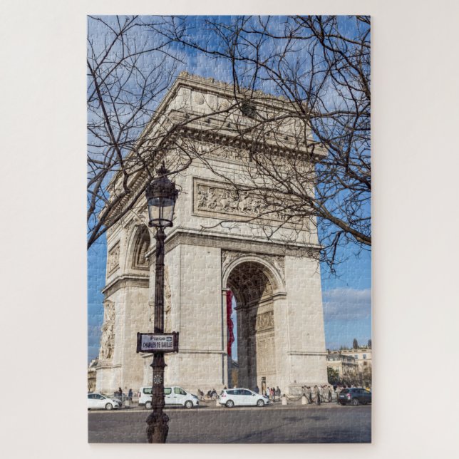 Arc de Triomphe in Paris, France Jigsaw Puzzle (Vertical)