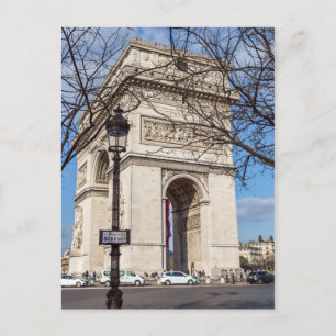 Arc de Triomphe in Paris, France Postcard