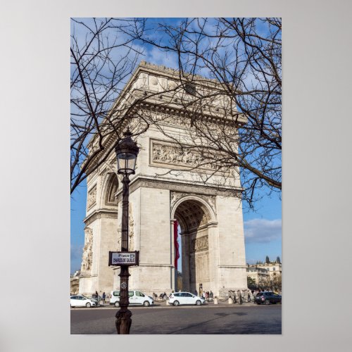 Arc de Triomphe in Paris France Poster