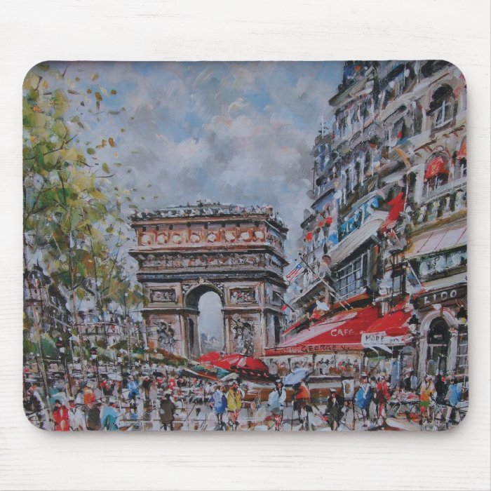 Arc de Triomphe Painting Mousepad
