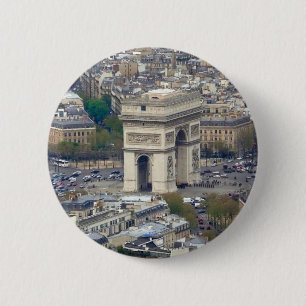 Arc de Triomphe Paris France Button