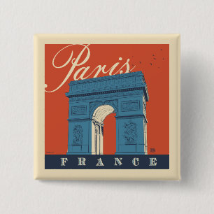 Arc de Triomphe Paris, France Button
