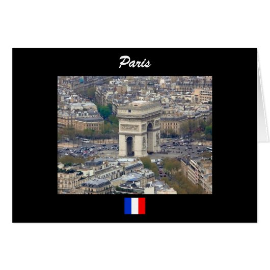 Arc de Triomphe Paris France Cards (Front Horizontal)