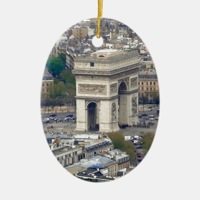 Arc de Triomphe Paris France Ceramic Ornament (Front)