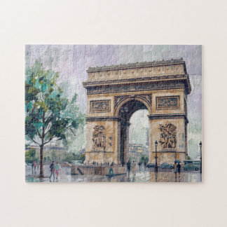 Arc de Triomphe, Paris, France Jigsaw Puzzle