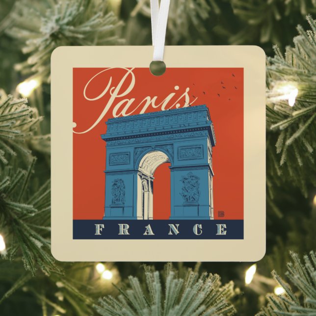 Arc de Triomphe | Paris, France Metal Ornament (Insitu)