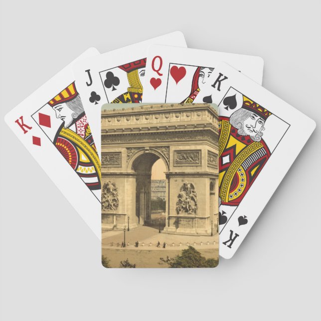 Arc de Triomphe, Paris, France Poker Cards (Back)