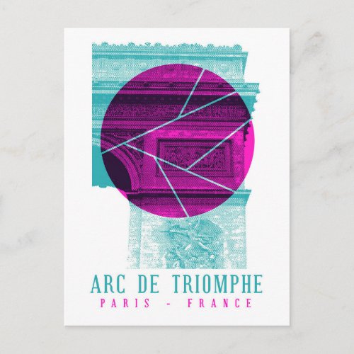 Arc De Triomphe Paris France Postcard
