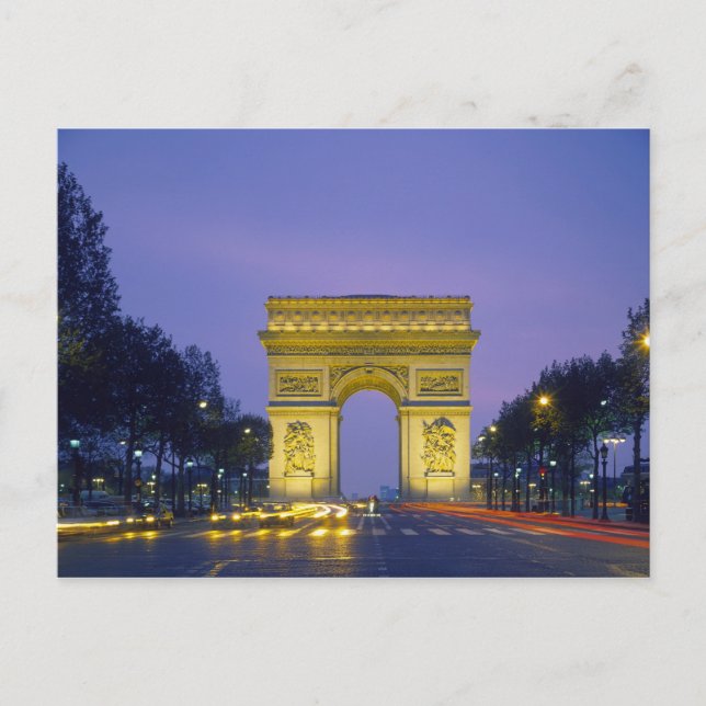 Arc de Triomphe, Paris, France, Postcard (Front)