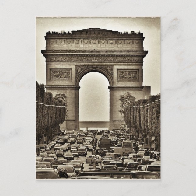 Arc de Triomphe, Paris, France Postcard (Front)