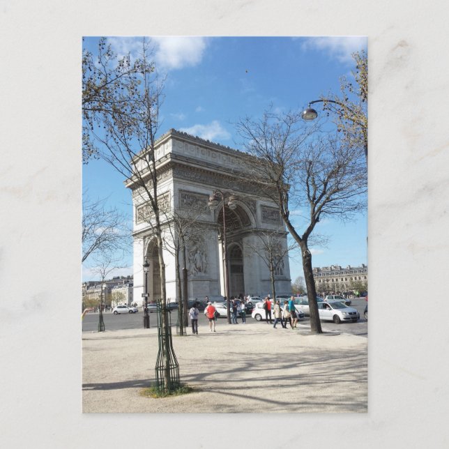 Arc de Triomphe, Paris, France Postcard (Front)