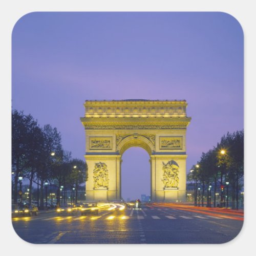 Arc de Triomphe Paris France Square Sticker