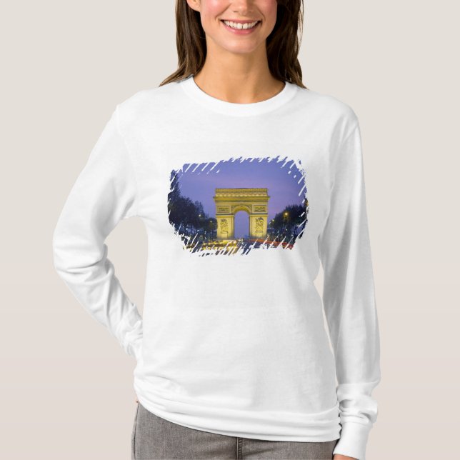 Arc de Triomphe, Paris, France, T-Shirt (Front)