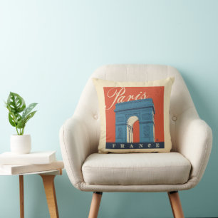 Arc de Triomphe Paris, France Throw Pillow