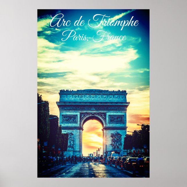 Arc de Triomphe Vivid Poster (Front)