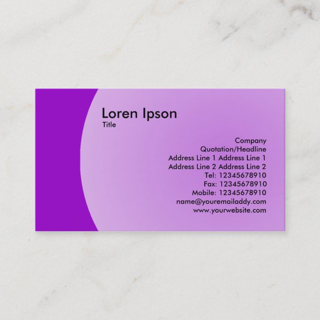 Arc Design Business Card (Front)