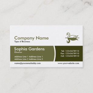 Arc Divided Band - Shades of Khaki Business Card