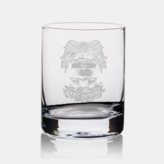 ARC Honor Etched Logo - Rocks Glass