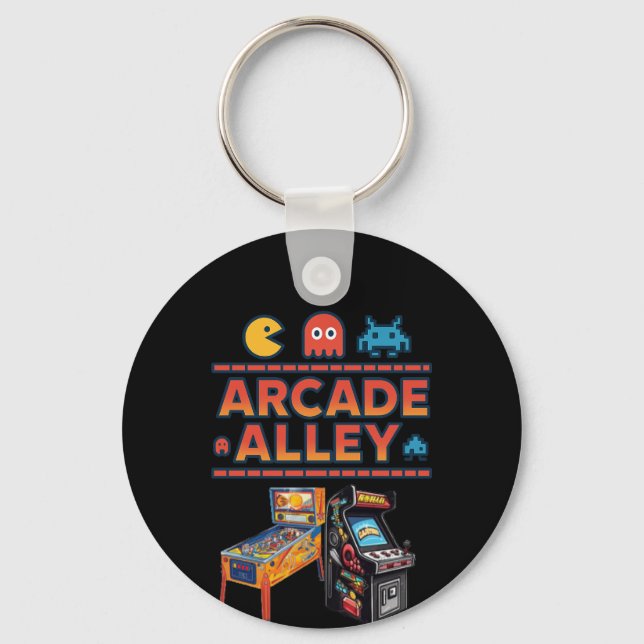 Arcade Alley logo keychain (Front)