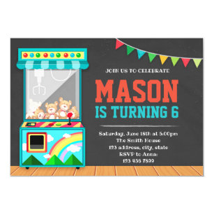 Arcade Birthday Party Invitations 7