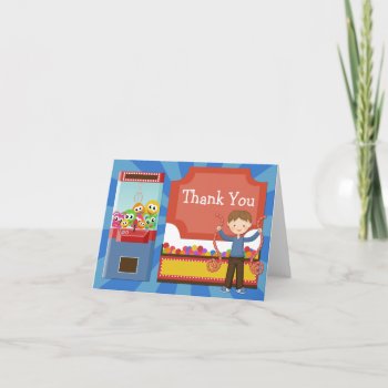 Arcade Birthday Party Thank You Card by eventfulcards at Zazzle